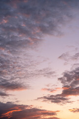 sunset in the sky
