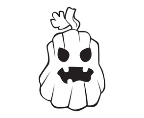 jack o lantern lineart