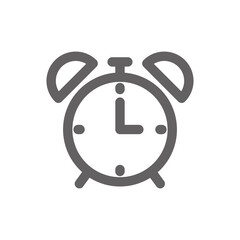 Alarm clock icon. Perfect for timer icon or user interface applications. vector sign and symbol	