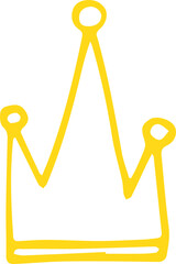 crown vector design illustration isolated on transparent background 