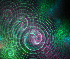 fractal on black