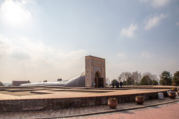 Fototapeta na wymiar Ulugbek Observatory. Samarkand city, Uzbekistan.