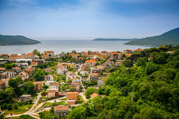 Fototapeta na wymiar Residential district of Herceg Novi