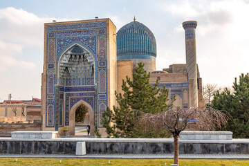 Obraz premium Gur Emir mausoleum. Samarkand city, Uzbekistan.