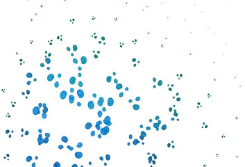 Light Blue, Green vector template with liquid shapes.