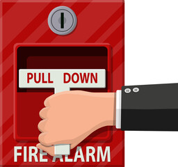Fire alarm system, fire equipment