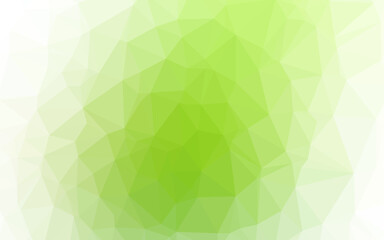 Light Green vector abstract polygonal cover.