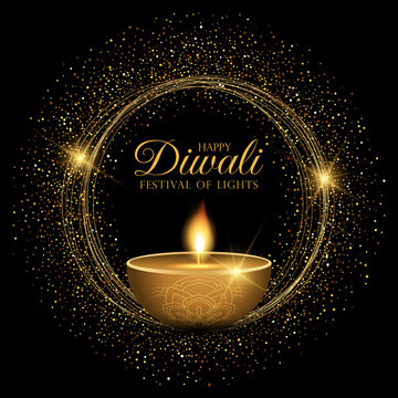 Glittery background for diwali