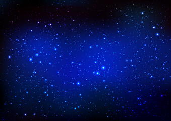 Fototapeta na wymiar Starry night sky background