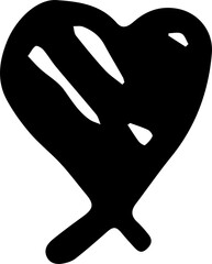 heart vector design illustration isolated on white background