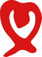 heart vector design illustration isolated on white background