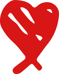 heart vector design illustration isolated on white background