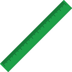 Plastic measuring ruler