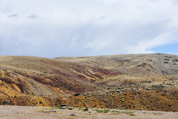 colorful mountainous area. fields of mars