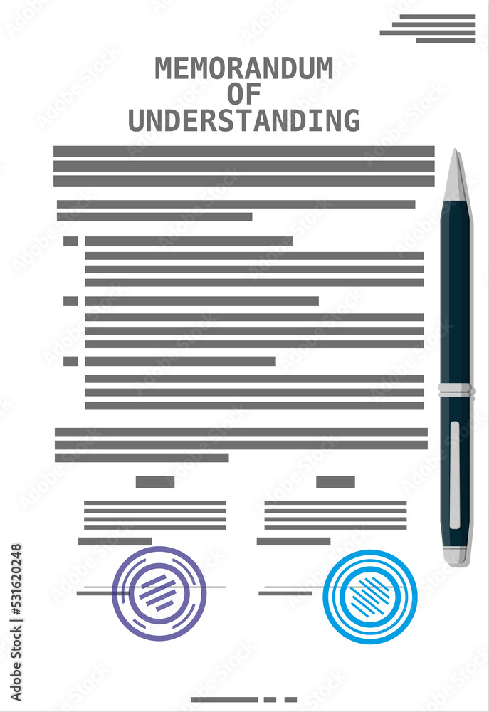 Poster memorandum of understanding document