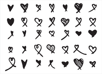 heart line vector design illustration isolated on white background