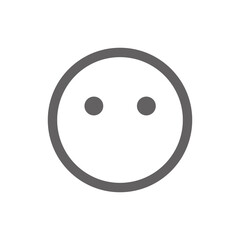 no comment emoji icon . Perfect for website or social media application. vector sign and symbol