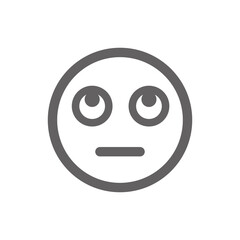 Obraz premium confused emoji icon . Perfect for website or social media application. vector sign and symbol