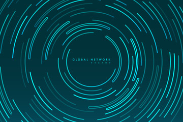 Abstract data transmission visualization