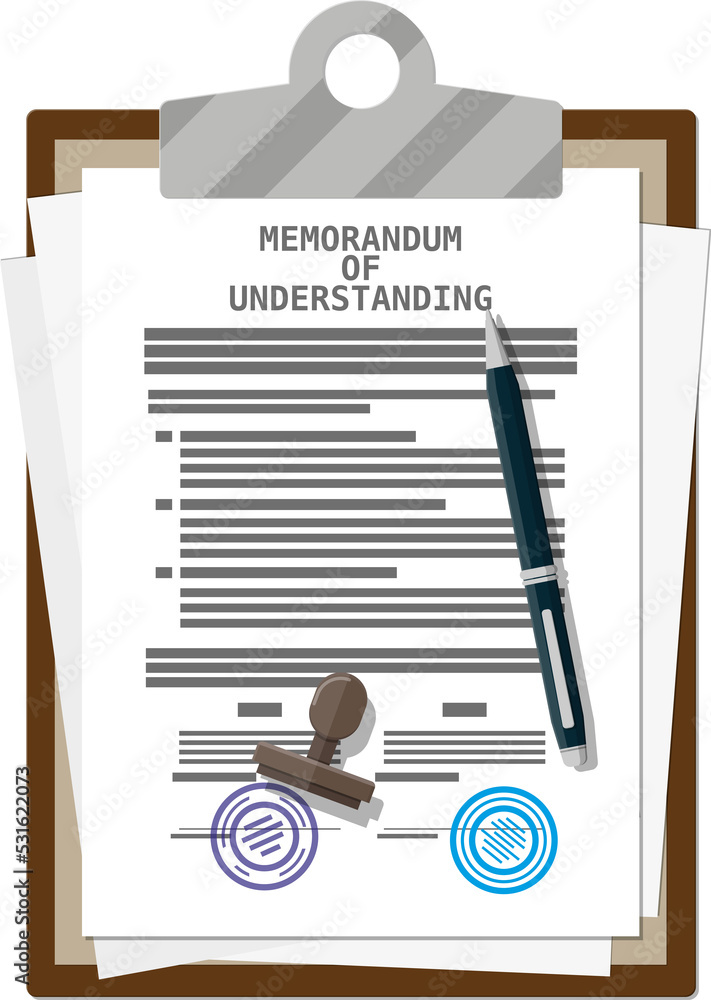 Poster memorandum of understanding document
