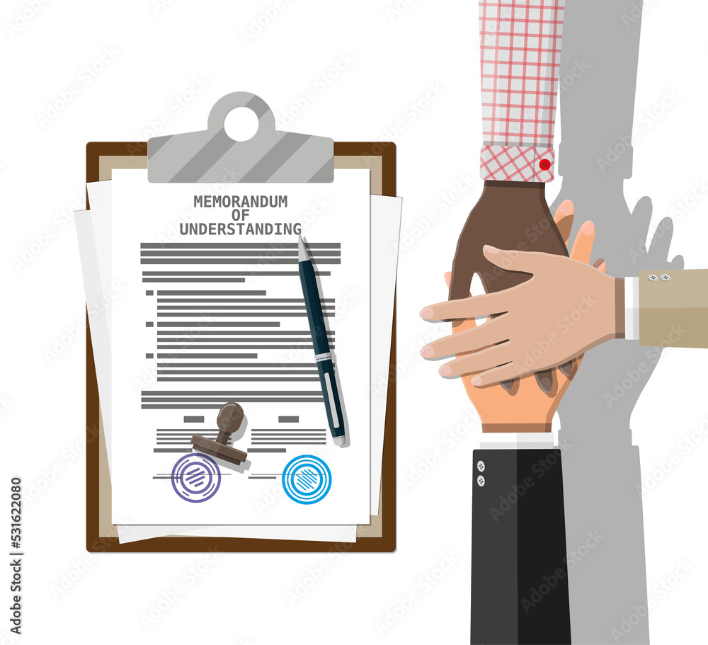 Poster memorandum of understanding document