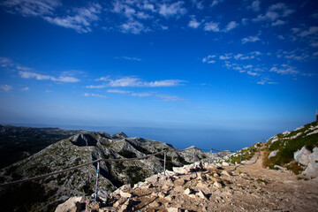 Biokovo mountain in Croatia landscape