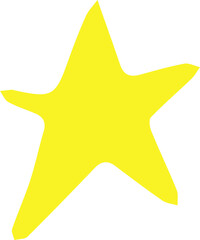 star design illustration isolated on transparent background