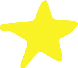 star design illustration isolated on transparent background