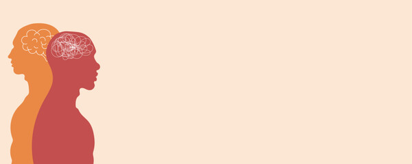 The concept of a bipolar mental mind disorder. The concept of dual personalities.