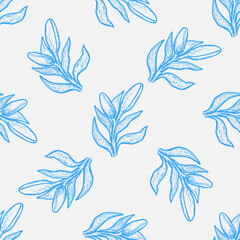 Lilly vector illustration seamless pattern