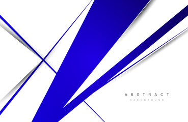 abstract blue triangle lines on white background 