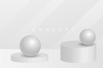 Abstract grey and white geometric stylish modern smooth background design