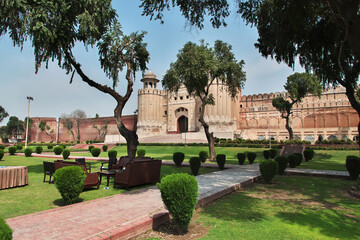 Fototapeta na wymiar Alamgiri Gate in Lahore fort, Punjab province, Pakistan