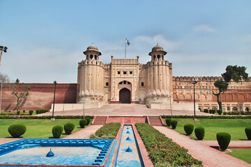 Alamgiri Gate in Lahore fort, Punjab province, Pakistan - obrazy, fototapety, plakaty