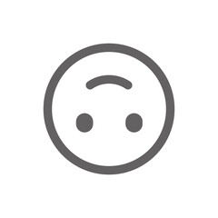 Fototapeta premium reverse smile emoji icon . Perfect for website or social media application. vector sign and symbol