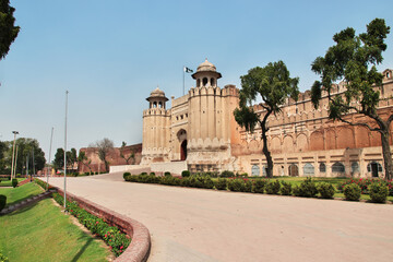 Alamgiri Gate in Lahore fort, Punjab province, Pakistan