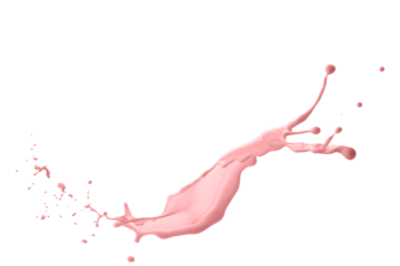 splash of liquid, thick pastel colors, isolated object