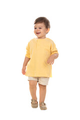 Cute baby with yellow t-shirt