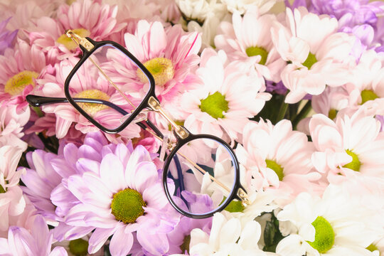 creative eyeglasses and flowers, unhackneyed eye glasses frames