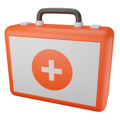 first aid kit 3d illustration
