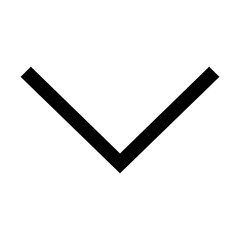 down icon illustration with outline style used for web or UI purposes