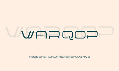 Warqop Alphabet Display Typeface Font