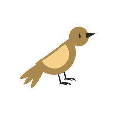 Bird flat style for your design , icon, avatar, character . EPS