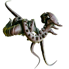 Abstract Organic Alien Tentacle Tendril | Transparent Background PNG
