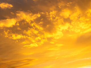 Obraz na płótnie Canvas Delicate shades of the sunset sky.