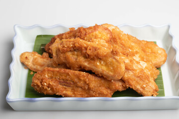 Deep-fried Sliced Banana Crispy Thai Dessert