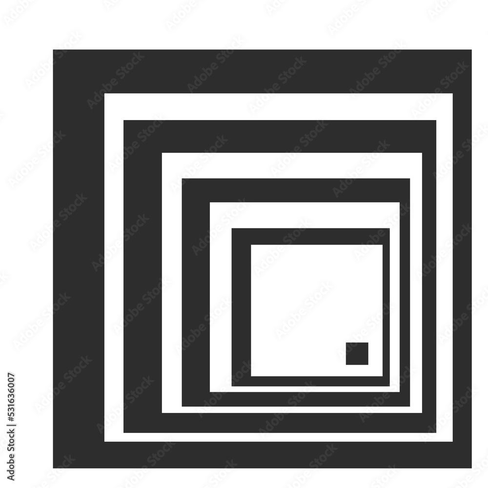 Poster abstract background with multiple square pattern