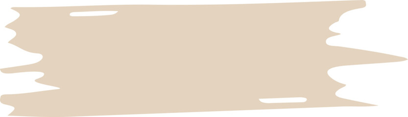 washi tape clipart brown stationery collage element vector