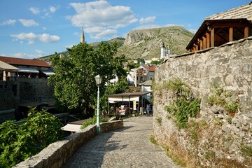 Fototapeta na wymiar Mostar Bosnia and Herzegovina 2022 June