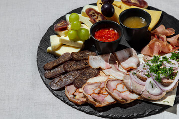 Meat and cheese snacks